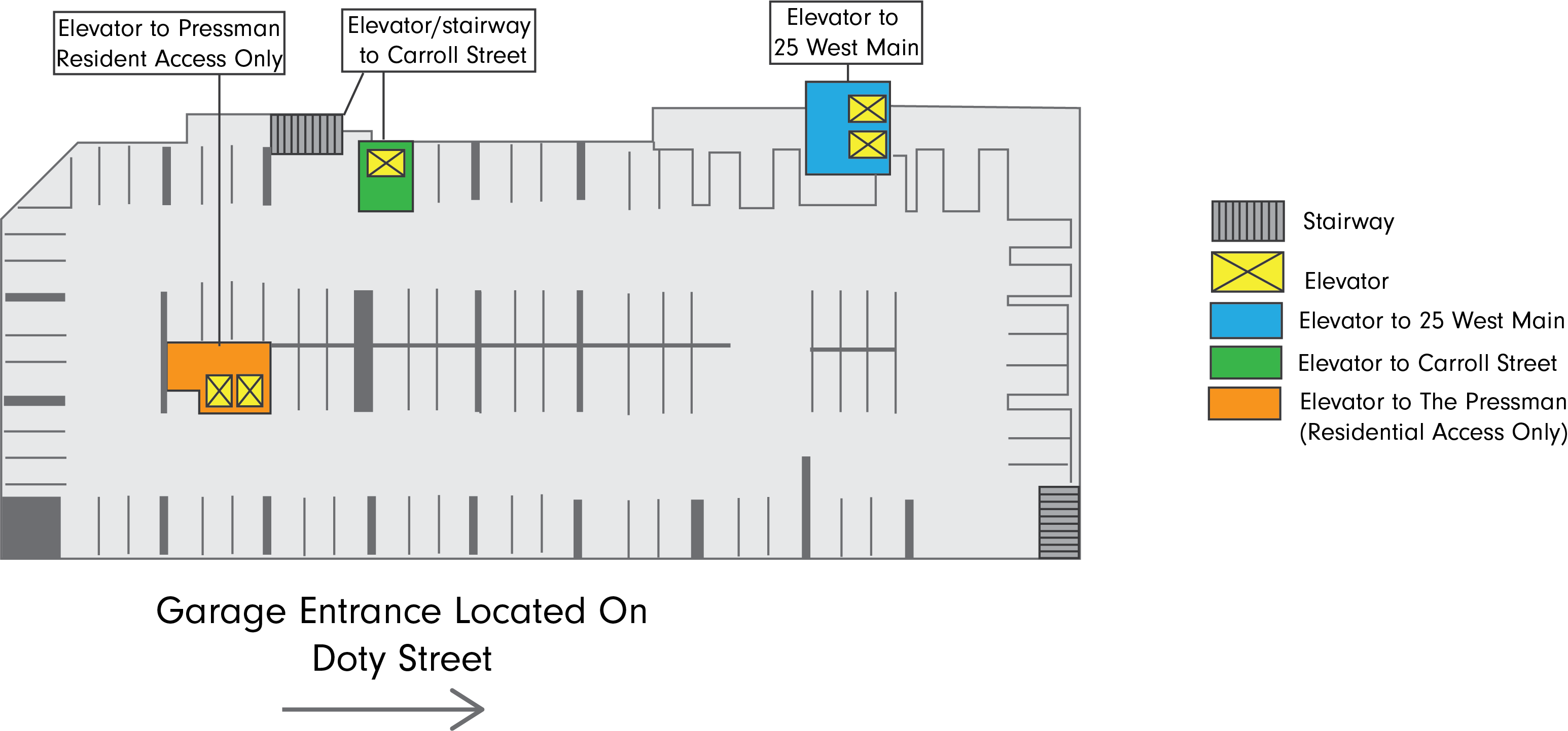 25 West Main Garage Map 