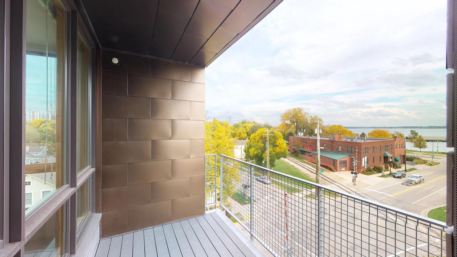 Quarter-Row-Apartments-Downtown-Madison-Capitol-Lake-Views-Balcony-Sun-Terrace-Courtyard-Fireplace-Dogs-Cats-Modern-Upscale-Apartment-401-Three-Bedroom-Two-Bathroom